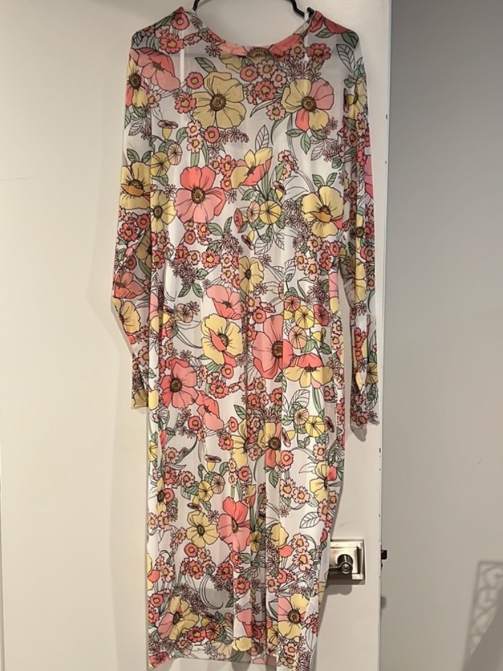 AFRM Floral Mesh Midi Dress 2X